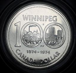 1974 Winnipeg Elizebeth II Proof Canada Dollar