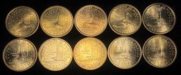 Mostly Uncirculated 2000-P Sacagawea (10-Coins)