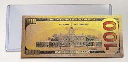 2009 United States $100 Uncirculated Gold Foil Novelty Banknote