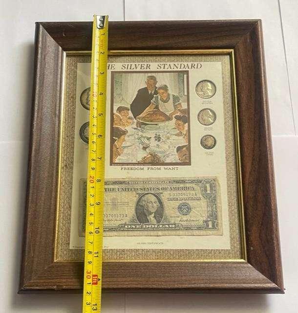 10.5"x12.5" Framed Silver Standard Commemorative Collection