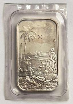 1996 Silvertowne Shepherds 1 ozt .999 Fine Silver Bar *Sealed*