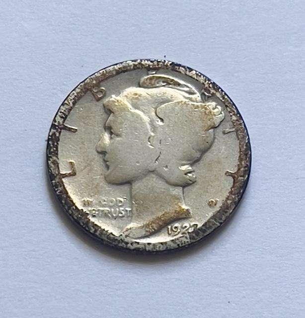 1927-D Mercury Silver Dime Good