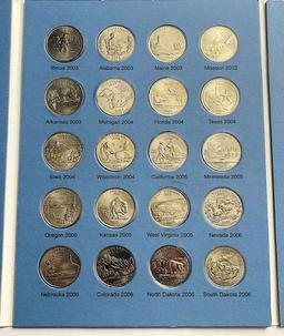 1999-2008 Statehood Quarters Complete Folder (50-coins)