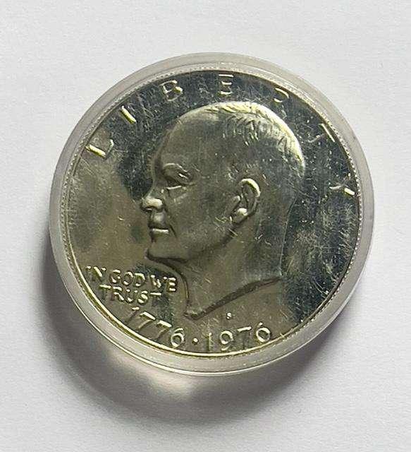 1976-S Proof Eisenhower Dollar in Capsule