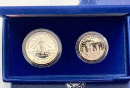1986 U.S. Mint Statue of Liberty Proof Silver Dollar Commemorative Set (2-coins)
