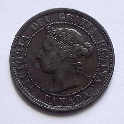 1884 Canada Large Cent VF