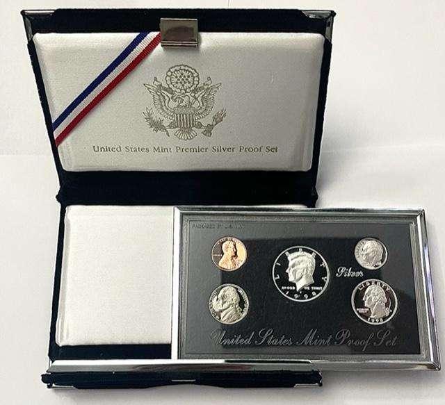 1998 U.S. Mint Premier Silver Proof Set (5-coins)