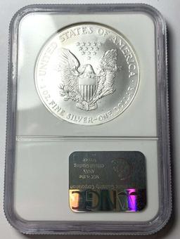 2001 American Silver Eagle NGC MS69