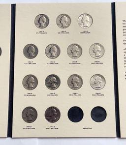 1965-1987 Washington Quarters Album Littleton Coin Company (41-coins)