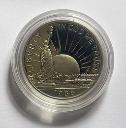 1986 Statue of Liberty Proof Commemorative Half Dollar in Capsule