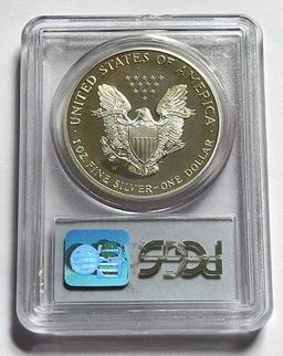 2001-W American Silver Eagle PCGS PR69DCAM