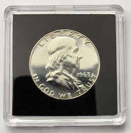 1963 Franklin Proof Silver Half Dollar