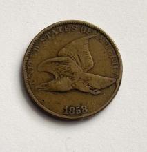 1858 Flying Eagle Small Cent VF