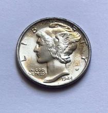 1944 Mercury Silver Dime MS66FB