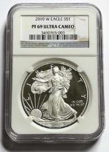 2010-W American Silver Eagle NGC PF69 Ultra Cameo