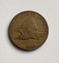 1858 Flying Eagle Small Cent Fine