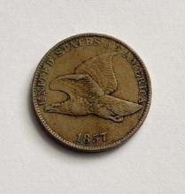 1857 Flying Eagle Small Cent VF