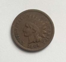 1864 Indian head Small Cent XF