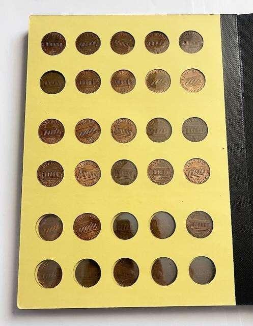 1941-1974 Lincoln Small Cents Album (81-coins)