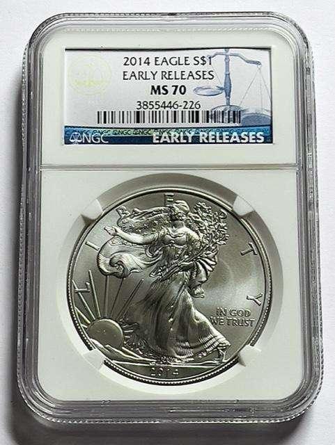 2014 American Silver Eagle NGC MS70 Early Releases