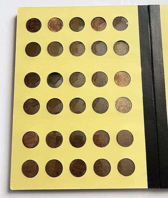 1941-1974 Lincoln Small Cents Album (81-coins)