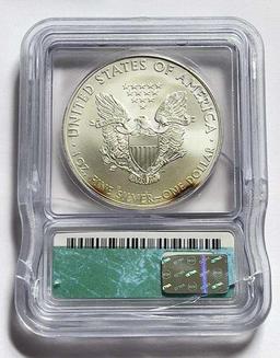 2008 American Silver Eagle ICG MS70