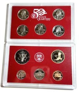 2001-S US Mint (10-coin) Silver Proof Set