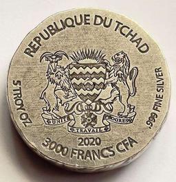 2020 Egyptian Relic Series Chariot of War 5 ozt .999 Silver