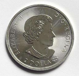 2016 Canada $2 Bald Eagle 1/2 ozt .9999 Silver