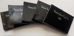 (5) 1981 U.S. Mint Proof Sets (30-coins)