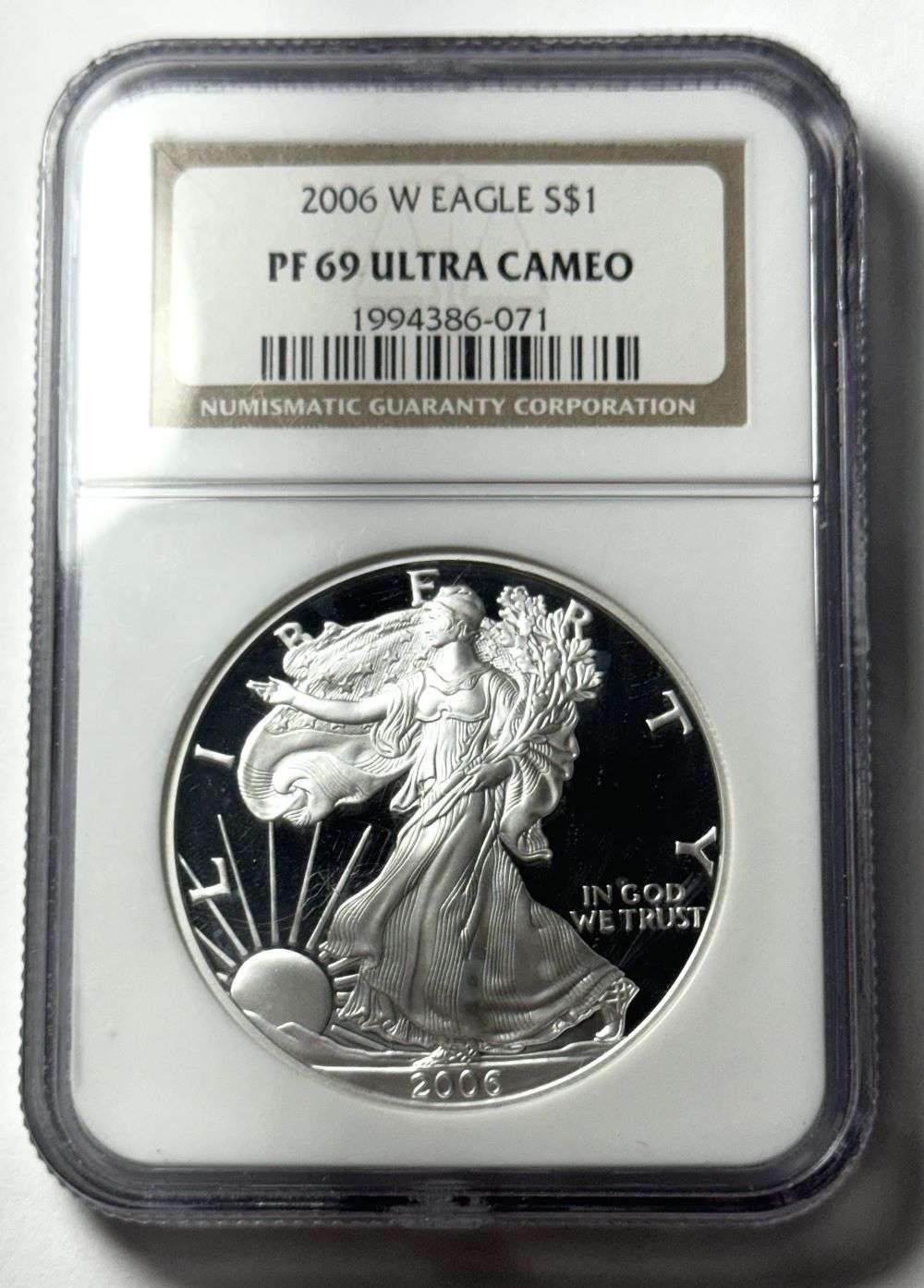 2006-W American Silver Eagle NGC PF69 Ultra Cameo