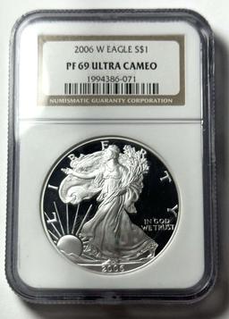 2006-W American Silver Eagle NGC PF69 Ultra Cameo