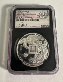 2021 China 1oz Silver PF70 ULTRA CAMEO