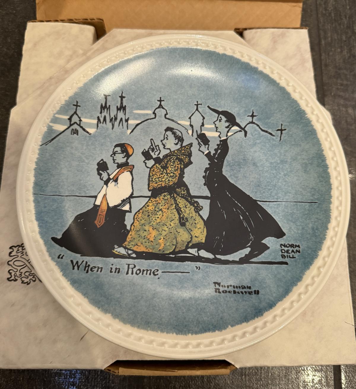 COLLECTIBLE CERAMIC PLATE - IN ORIGINAL BOX WITH PAPERS