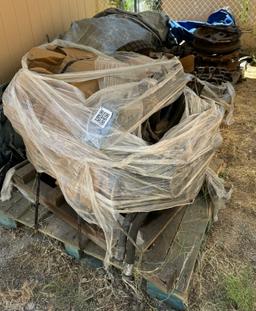 3 Pallets of tank parts, including engine for tank, OT-810 TANK WW2