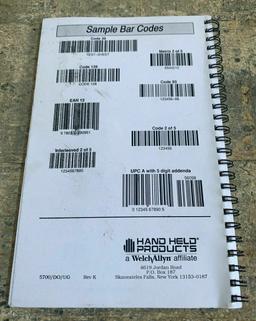 5700 Scanteam Laser Scanner WELCH ALLYN User Guide , Scan Codes Book