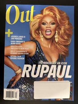 OUT Magazine March April 2024 ~ RU PAUL / Kara Swisher / Jim Parsons