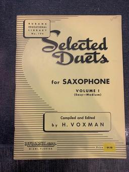Selected Duets for Saxaphone Vol 1 H. Voxman Easy Medium Tuition Music Book
