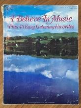 I Believe in Music, Plus 43 Easy Listening Favorites Sheet Music Book Jan Thomas