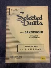 Selected Duets for Saxaphone Vol 1 H. Voxman Easy Medium Tuition Music Book