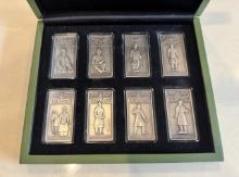 20.5768 OZ Silver China Silver Terracotta Warrior Bar 8-pc Set - Gem BU