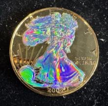 2005 $1 Colorized American Silver Eagle 1oz Coin – Multicolor Finish