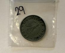 1941 10 Reichspfennig Coin - Germany (Third Reich Era)