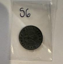1940 Germany 10 Pfennig Coin – WWII Era Collectible