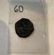 Antique Spanish Collectible Coin - (Hispanic Monarchy)