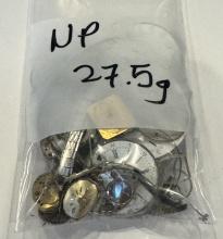 Lot of Antique Pocket Watch Parts – 27.5g – Assorted, Gears, and Components