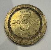 Mandalay Bay Resort & Casino - Five Dollars Gaming Token