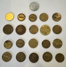 Lot of Collectible Casino Tokens