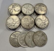Lot of 25-Cent Coins Canada – Elizabeth II (1953–1964)