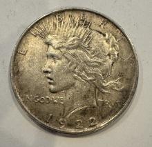 1922 Peace Silver Dollar Coin